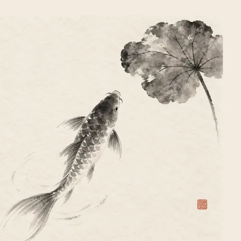 A carp, or a large fish — Korean conception dream